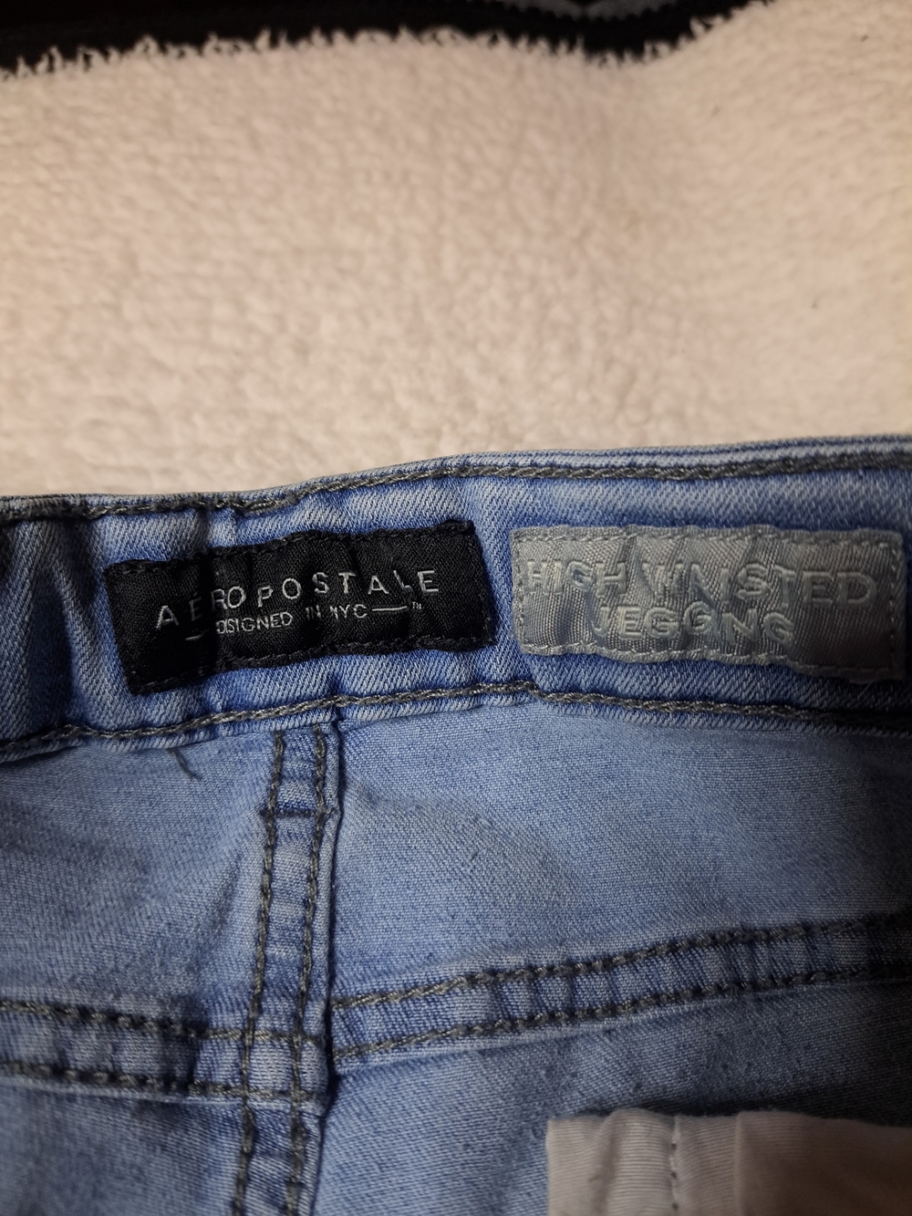 Aeropostale High-Waisted Light Blue Jeggings